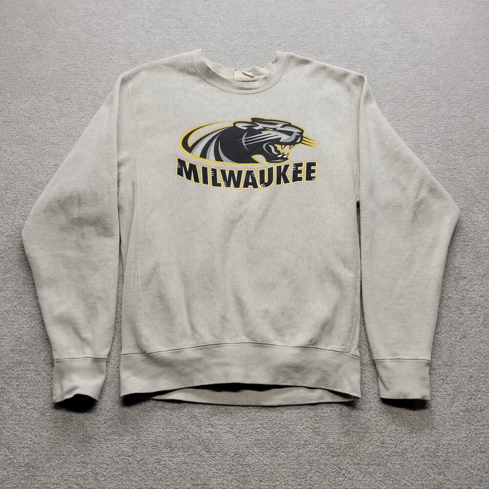Vintage UWM Milwaukee Panthers Pro-Weave Crewneck Sweatshirt Mens Small NCAA